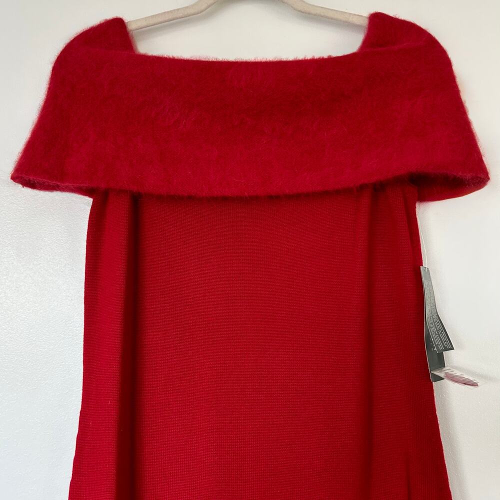 Vintage Lauren Ralph Lauren Angora Wool Off Shoulder Knit Gown Deadstock NWT - Picture 11 of 16